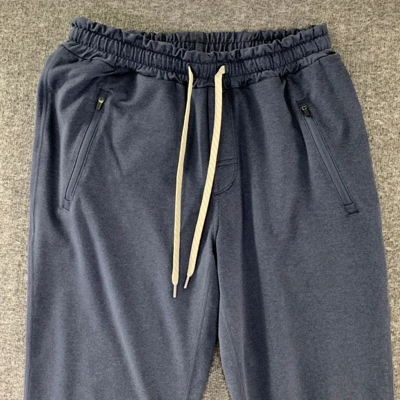Vuori Ponto Performance Jogger Men Medium Navy Blue Drawstring Stretch Soft